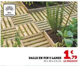 Dalle en pin 5 lames dans le catalogue Super U