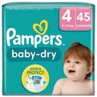 Couches Baby Dry T4 2x45 - PAMPERS en promo chez Intermarché Nîmes à 10,48 €