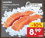 Lachsfilet im Angebot bei Netto Marken-Discount in Wismar Lachsfilet Angebote bei Netto Marken-Discount Wismar für 8,99 €