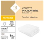 Couette microfibre tempérée - TEX HOME en promo chez Carrefour Carcassonne à 18,74 €