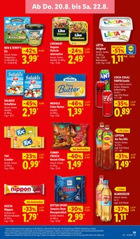Coca Cola im aktuellen Lidl Prospekt (Stuttgart) Coca Cola im Lidl Prospekt "LIDL LOHNT SICH" mit 72 Seiten (Stuttgart)