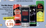 Pre-Mix Dosen Angebote von Havana Club, effect, Kleiner Feigling oder Pitu bei aktiv & irma Oldenburg für 1,99 €