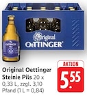 Original Oettinger Steinie Pils Angebote von Oettinger bei E center Pirmasens für 5,55 €