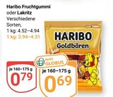 Aktuelle Haribo Angebote bei GLOBUS in Siegen (Universitätsstadt) Aktuelles Fruchtgummi Angebot bei GLOBUS in Siegen (Universitätsstadt) ab 0,69 €