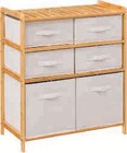 Etagere avec 6 paniers de rangement à 41,99 € dans le catalogue Super U