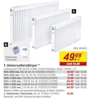 Universalheizkörper für 14,99 € bei toom Baumarkt im Angebot Universalheizkörper im aktuellen toom Baumarkt Prospekt