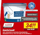 Aktuelle Farbe Angebote bei toom Baumarkt in Regensburg Aktuelles Komfortweiß Angebot bei toom Baumarkt in Regensburg ab 34,99 €