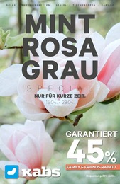Der aktuelle Kabs Prospekt Mint Rosa Grau Special!