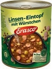 Linsen-Eintopf mit Würstchen im tegut Prospekt Linsen-Eintopf mit Würstchen von Erasco im aktuellen tegut Prospekt für 1,99 €
