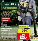 Akku-Rucksack-Laubbläser 40 V Angebote von PARKSIDE PERFORMANCE bei Lidl Garbsen für 129,00 €