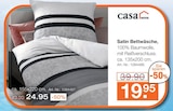 Satin Bettwäsche Angebote von casa nova bei Möbel Inhofer Memmingen für 19,95 €