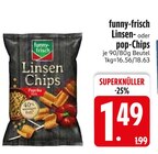 Funny Frisch im EDEKA Prospekt Linsen Chips von funny-frisch im aktuellen EDEKA Prospekt für 1,49 €