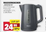 Marktkauf - Wasserkocher HD9318/10 Angebot im Prospekt Wasserkocher HD9318/10 bei Marktkauf im Prospekt "" für 24,99 €
