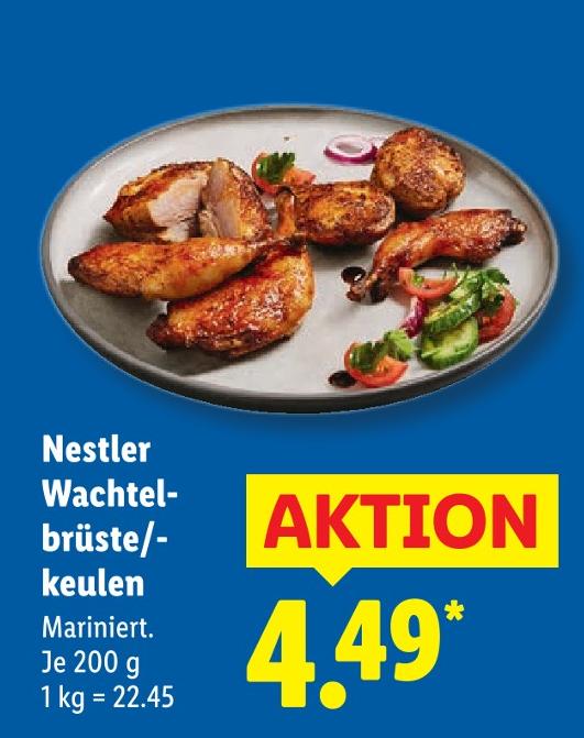 Wachtelbrüste/-keulen