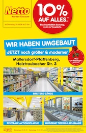 Netto Marken-Discount Prospekt für Mallersdorf-Pfaffenberg: "Wiedereröffnung - 10% auf ALLES", 4 Seiten, 25.08.2026 - 29.08.2026