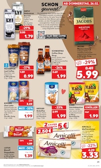 Chai latte Angebot im Kaufland Prospekt, gültig von 26.02.2026 bis 04.03.2026 Chai latte Angebot im aktuellen Kaufland Prospekt auf Seite 23