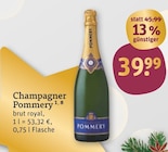 Champagner Pommery brut royal Angebote von Pommery bei tegut Schwäbisch Gmünd für 39,99 €