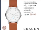 Damen-Armbanduhr Kuppel Lille SKW3103 Angebote von Skagen bei GLOBUS Gießen für 59,99 €