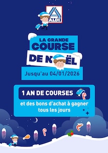 Catalogue Aldi à Liverdun cette semaine, valable du 01/12/2025 au 04/01/2026 Prospectus Aldi à Liverdun, "LA GRANDE COURSE DE NOËL", 1 page de promos valables du 01/12/2025 au 04/01/2026