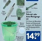 Fahrrad- oder Auto-Reinigungsset im ALDI SÜD Prospekt Fahrrad- oder Auto-Reinigungsset von RIDE+GO im aktuellen ALDI SÜD Prospekt für 14,99 €