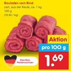 Rouladen vom Rind Angebote bei Netto Marken-Discount Delmenhorst für 1,69 €