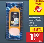 Leberwurst Angebote bei Netto Marken-Discount Coesfeld für 1,19 €