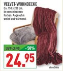 VELVET-WOHNDECKE Angebote bei Marktkauf Haltern am See für 24,95 €