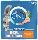 CROQUETTES SPÉCIAL CHAT STÉRILISÉ POULET - PURINA ONE à 2,78 € dans le catalogue Intermarché