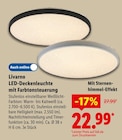 LED-Deckenleuchte mit Farbtonsteuerung Angebote von Livarno bei Lidl Saarbrücken für 22,99 €