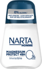 DÉODORANT BILLE HOMME ANTI-ODEURS INVISIBLE NARTA - NARTA en promo chez Auchan Hypermarché Montreuil à 4,29 €