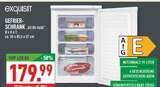 Aktuelles Gefrierschrank "GS 80-040E" Angebot bei Marktkauf in Bielefeld ab 179,99 €