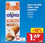 Not Milk, Hafer- oder Sojadrink von Alpro im aktuellen Netto Marken-Discount Prospekt für 1,69 €