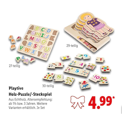 Holz-Puzzle/-Steckspiel 27-teilig