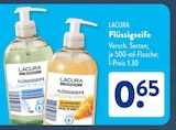 Flüssigseife Sanfte Pflege im Angebot bei ALDI SÜD in Kleve Flüssigseife Sanfte Pflege Angebote von Lacura bei ALDI SÜD Kleve für 0,65 €