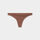 String microfibre sans coutures marron femme dans le catalogue La Halle