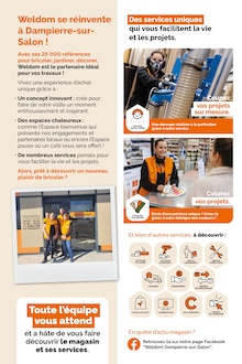 Catalogue Weldom de la semaine 14, "LA MÊME ADRESSE MAIS EN MIEUX DAMPIERRE-SUR-SALON", page 2, 01/04/2026 - 28/04/2026 Prospectus Weldom en cours, "LA MÊME ADRESSE MAIS EN MIEUX DAMPIERRE-SUR-SALON", page 2 sur 16