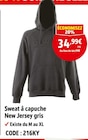 Screwfix - Sweat à capuche New Jersey gris : offre du catalogue Promo Sweat à capuche New Jersey gris à 34,99 € dans le catalogue Screwfix ""
