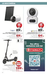 Prix et réduction Caméra Connectée dans le prospectus Super U en cours Offre Caméra Connectée dans le catalogue Super U du moment à la page 14