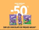 -50% de remise immédiate sur le 2ème produit sur les Chocolats de Pâques Milka à Intermarché Contact dans Blanzat -50% de remise immédiate sur le 2ème produit sur les Chocolats de Pâques Milka à Intermarché Contact dans Blanzat