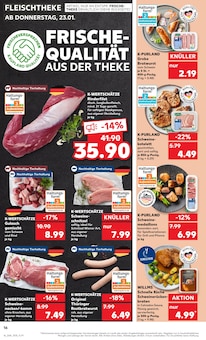 Rindfleisch im Kaufland Prospekt "Aktuelle Angebote" mit 48 Seiten (Krefeld)