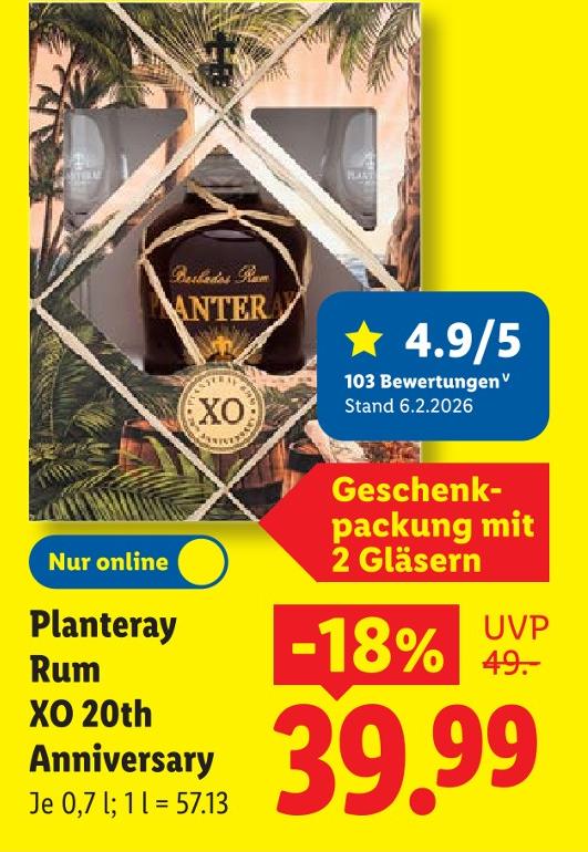 Planteray Rum XO 20th Anniversary