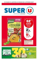 Super U Catalogue "Super U", 16 pages, Le Porge,  31/01/2023 - 12/02/2023