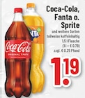 Aktuelles Coca-Cola, Fanta o. Sprite Angebot bei EDEKA in Hückelhoven ab 1,19 €