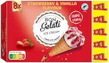 8 cônes saveur vanille fraise en promo à 1,99 € chez Lidl 8 cônes saveur vanille fraise dans le catalogue Lidl