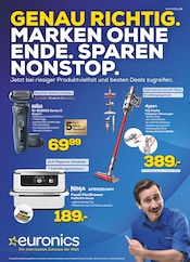 Aktueller EURONICS Elektromarkt Prospekt in Guxhagen und Umgebung, "GENAU RICHTIG. MARKEN OHNE ENDE. SPAREN NONSTOP." mit 7 Seiten, 26.02.2025 - 09.03.2025