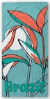 Drap de plage velours imprimé 70x150cm en promo chez Hyper U Savigny-le-Temple à 6,93 €