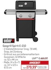 Aktuelles Gasgrill Spirit E-210 Angebot bei METRO in Mannheim ab 333,19 €
