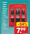 Coca-Cola oder Coca-Cola Zero von Coca-Cola im aktuellen Netto Marken-Discount Prospekt