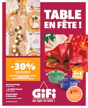 Catalogue Gifi à Le Havre cette semaine, valable du 16/12/2025 au 31/12/2025 Prospectus Gifi à Le Havre, "TABLE EN FÊTE !", 22 pages de promos valables du 16/12/2025 au 31/12/2025