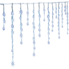 Rideau stalactite 120 LED blanc froid, en promo chez Maxi Bazar Goussainville à 19,99 €